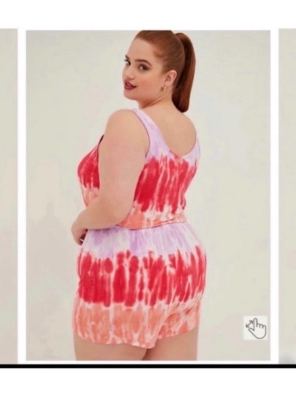 TORRID LOVESICK TIE DYE ROMPER - Picture 4 of 8
